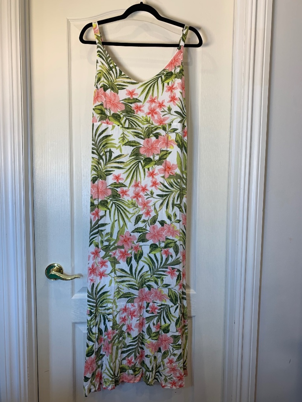 Hurley Tropical Floral Maxi Dress XL Beach Vacation Resort
